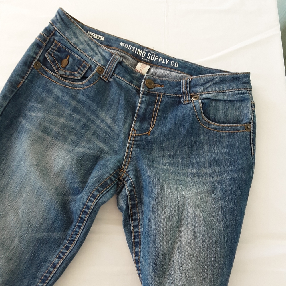 Mossimo 85 Jeans Women's Stretch Sz 13/36 Fit 6 Preowned Blue Denim Low Rise